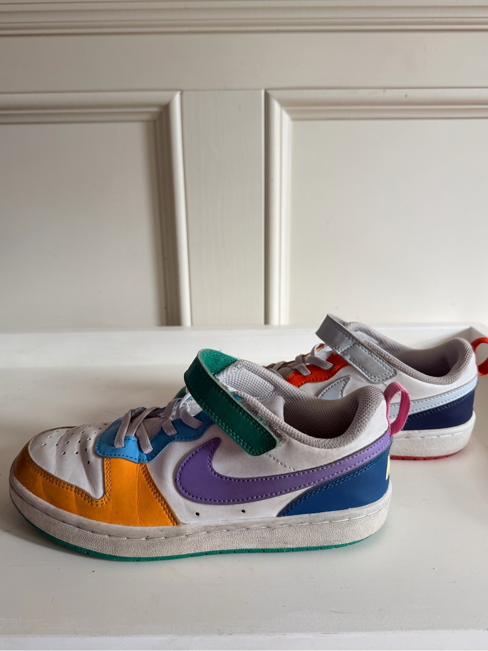 Nike Court Borough Low Recraft SE Kids Sneakers Multi Color Size 3Y FQ8378-902